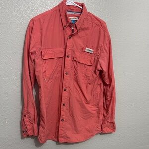 Magellan Outdoors Men's Coral Button-Up Utility Shirt Jacket